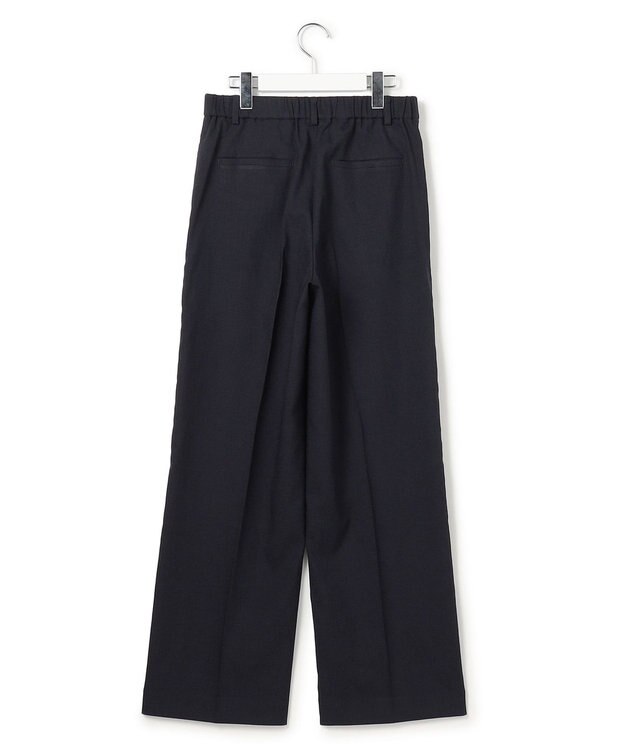 23区 S アイアスマットストレッチ ワイド パンツ ネイビー