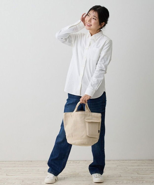 ROOTOTE 1285【ボトルホルダー付き】SN.デリ.リサイクルコットンH-A 03：ベージュミックス