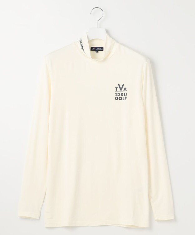 23区GOLF 定番あたたかインナー【MEN】エニワイズ無地 カットソー ホワイト系