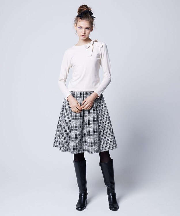 TOCCA 【洗える！】SHARBET TWEED スカート モノトーン系