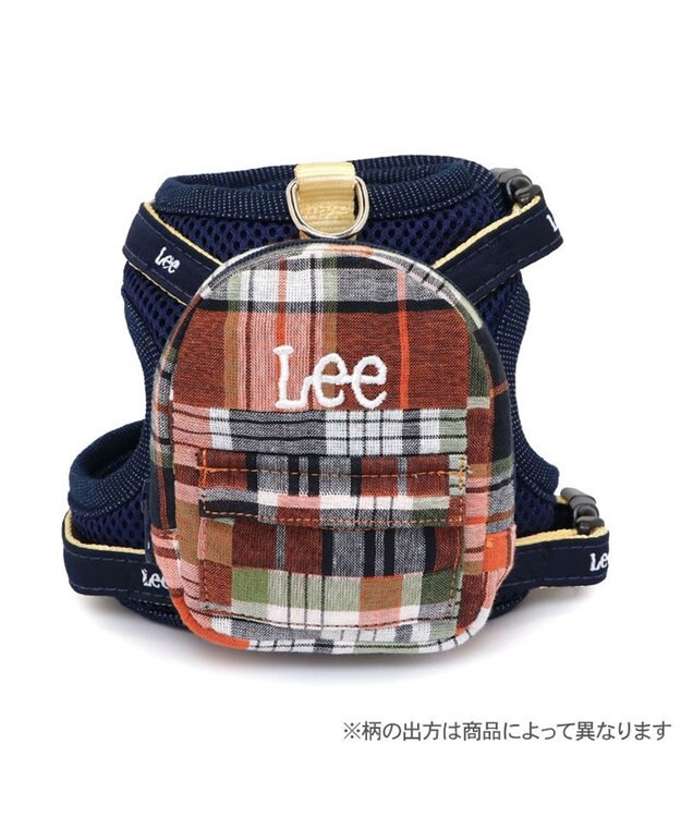 PET PARADISE Lee ポケットハーネス 《チェック柄》 ＳＳ～Ｓ 小型犬 オレンジ