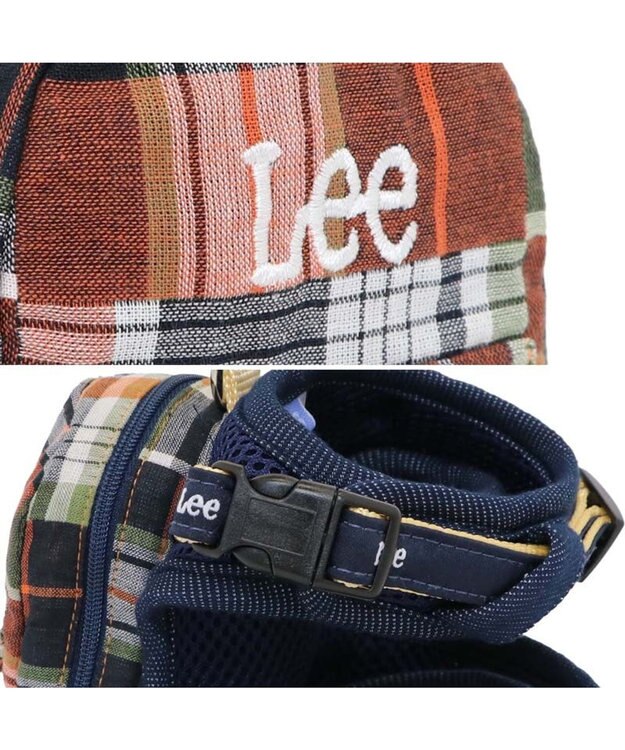 PET PARADISE Lee ポケットハーネス 《チェック柄》 ＳＳ～Ｓ 小型犬 オレンジ