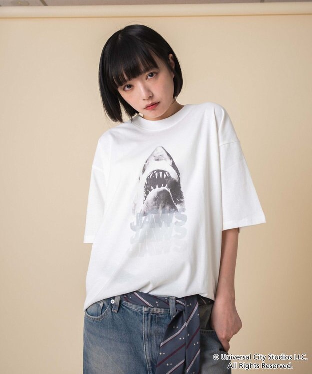 WEGO 【新柄追加/JAWS/ユニセックス着用ITEM/SMLサイズ展開】JAWSグラフィックT（S） 柄3