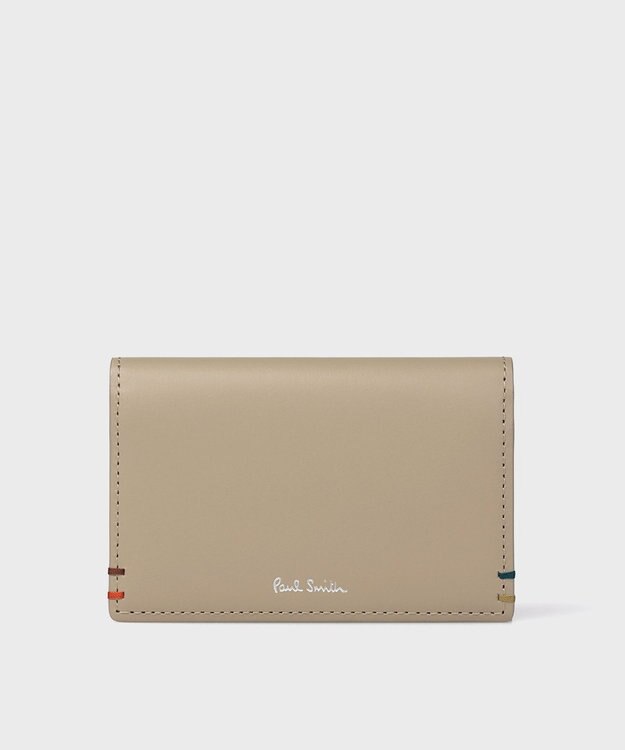 Paul Smith ハイライトステッチ 名刺入れ ベージュ