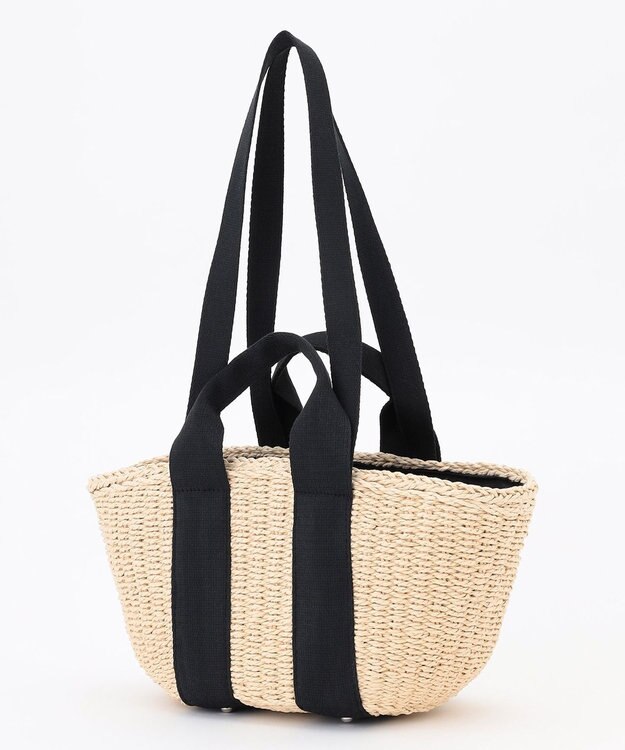 LA BAGAGERIE 【MONICA】ダブルハンドルかごバッグ アイボリー