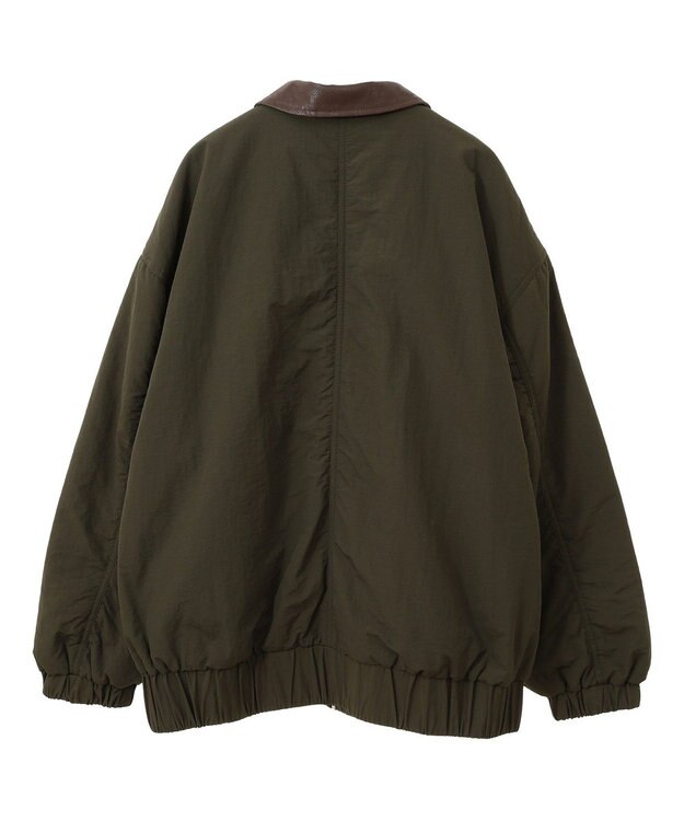 Green Parks ・ＥＬＥＮＣＡＲＥ　ＤＵＥ　フェイクレザーエリブルゾ Khaki