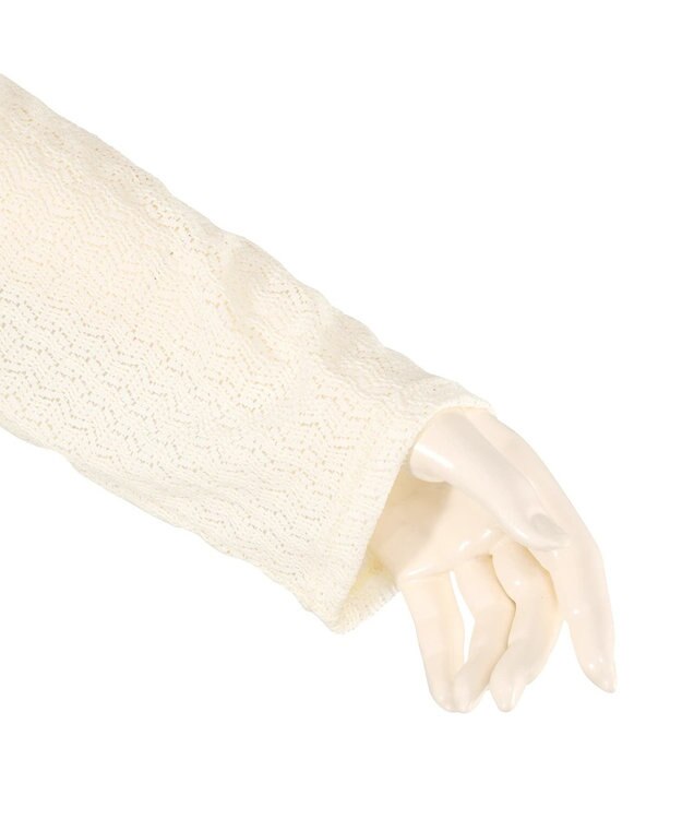 San-ai Resort（三愛水着楽園） 【WEB限定】ニットレーストップス付き4点セット水着 オフホワイト