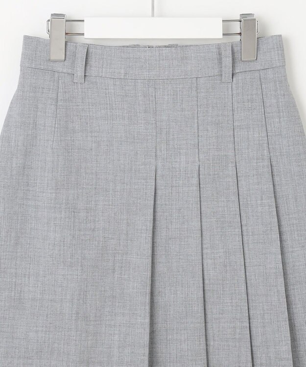 23区GOLF 【WOMEN】ベルト付き プリーツスカート ライトグレー系