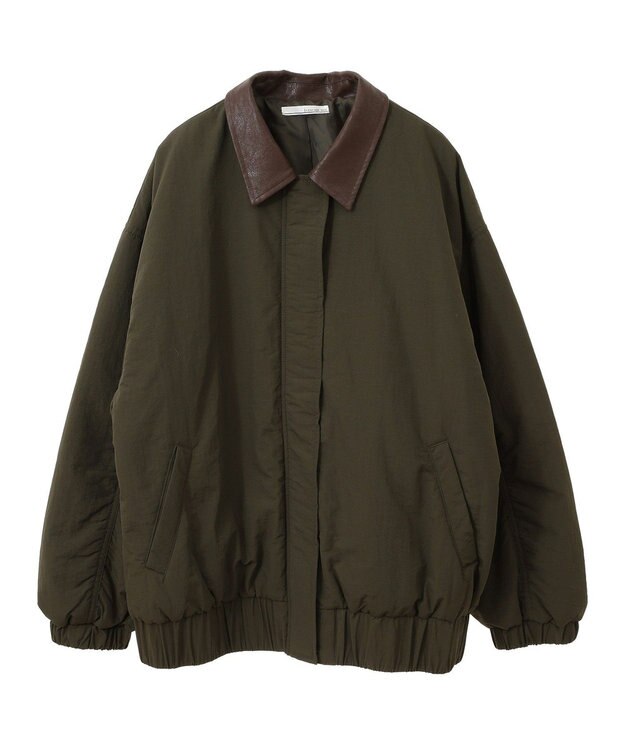 Green Parks ・ＥＬＥＮＣＡＲＥ　ＤＵＥ　フェイクレザーエリブルゾ Khaki