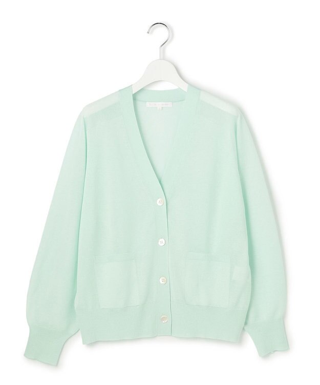 23区 【GOLD LABEL】プレシャスシアー カーディガン ミント系