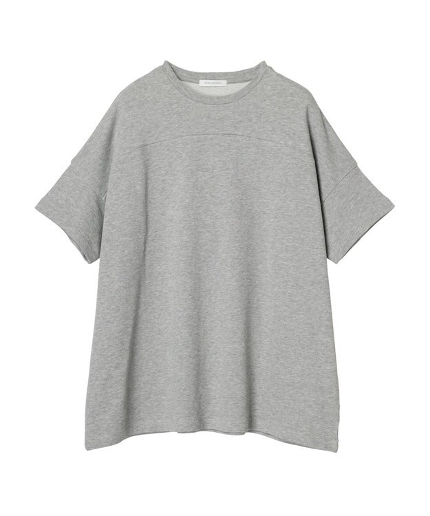 AMERICAN HOLIC ミニ裏毛ポンチョチュニック2 Light Gray Mixture