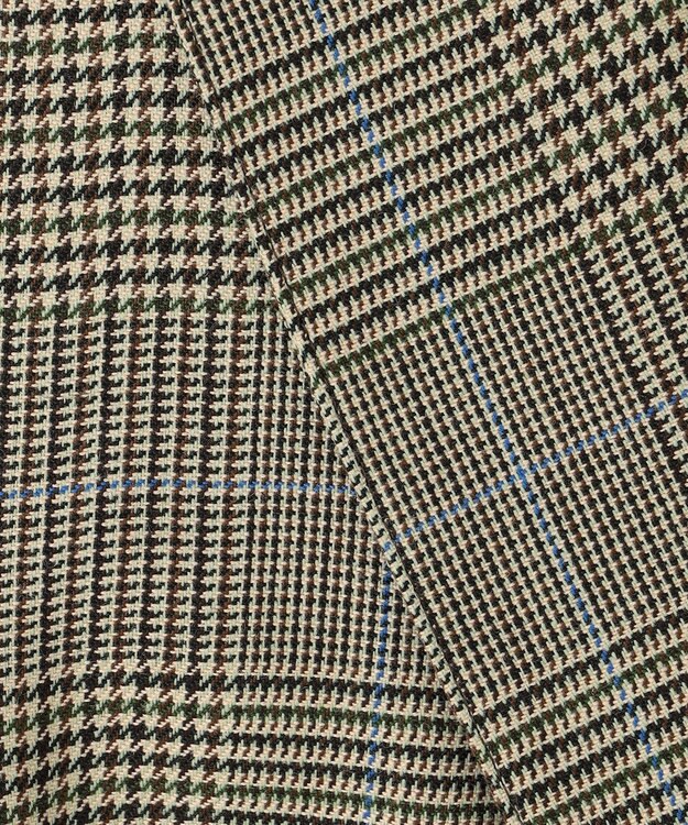 J.PRESS LADIES L モナベールツイル チェック ダブル ジャケット ブラウンチェック系