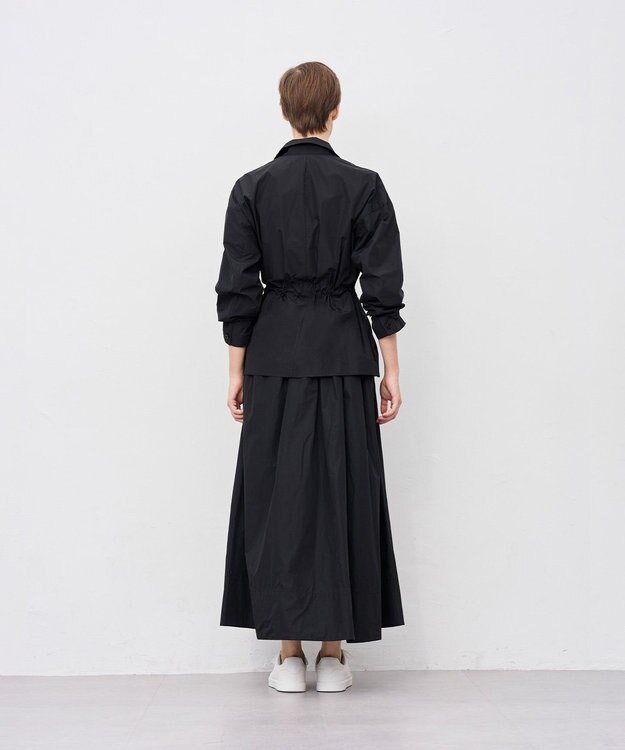 uncrave メモリータフタ フレアスカート ブラック