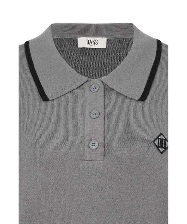 DAKS 【DAKS GOLF】チェックジャカードプルオーバー グレー