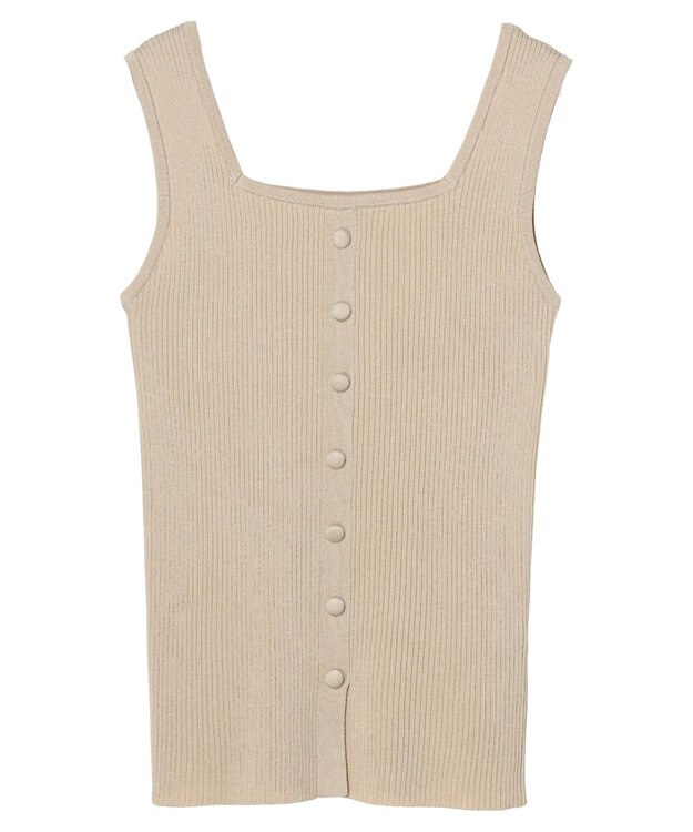 earth music&ecology リサイクルポリエステルブレンド２ＷＡＹタンクトップ Light Beige