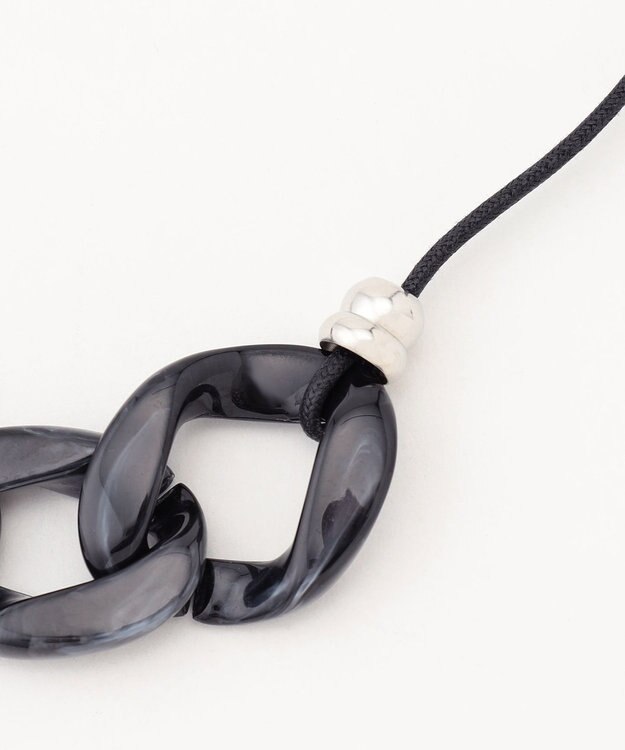 23区 樹脂チェーン ネックレス ブラック系