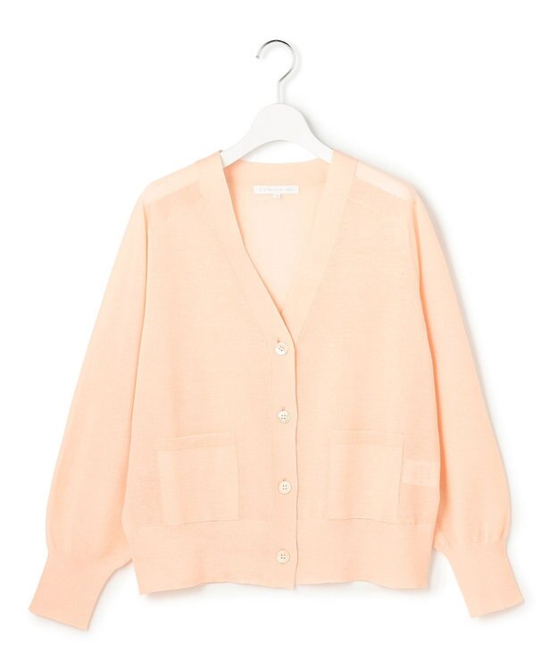 23区 【GOLD LABEL】プレシャスシアー カーディガン ピンク系