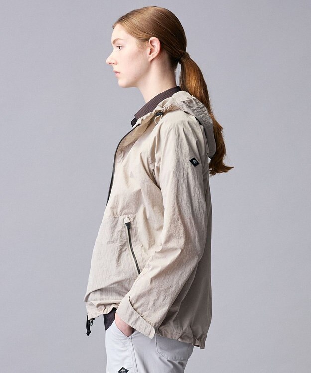 JOSEPH ABBOUD MOUNTAIN 【ナチュラルカラー/ストレッチ】ナイロンコンビガーメントダイパーカー ライトグレー系