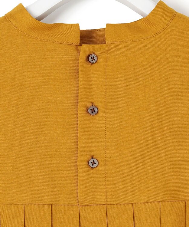 J.PRESS YORK STREET 【WOMEN】バックプリーツ ワンピース イエロー系