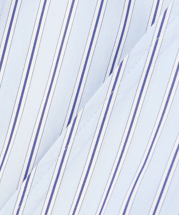 uncrave THOMAS MASON ペプラムジレブラウス ブルーストライプ