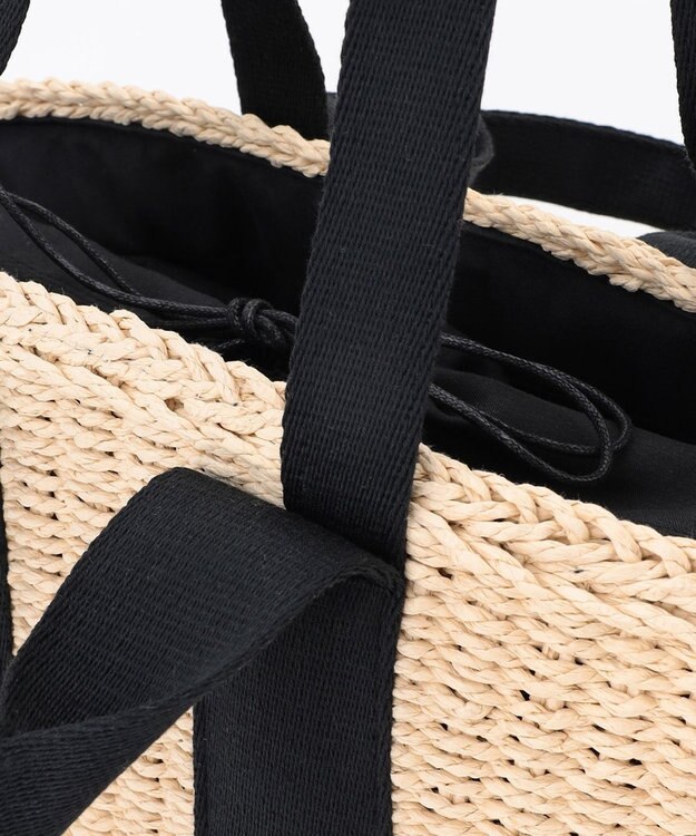 LA BAGAGERIE 【MONICA】ダブルハンドルかごバッグ アイボリー