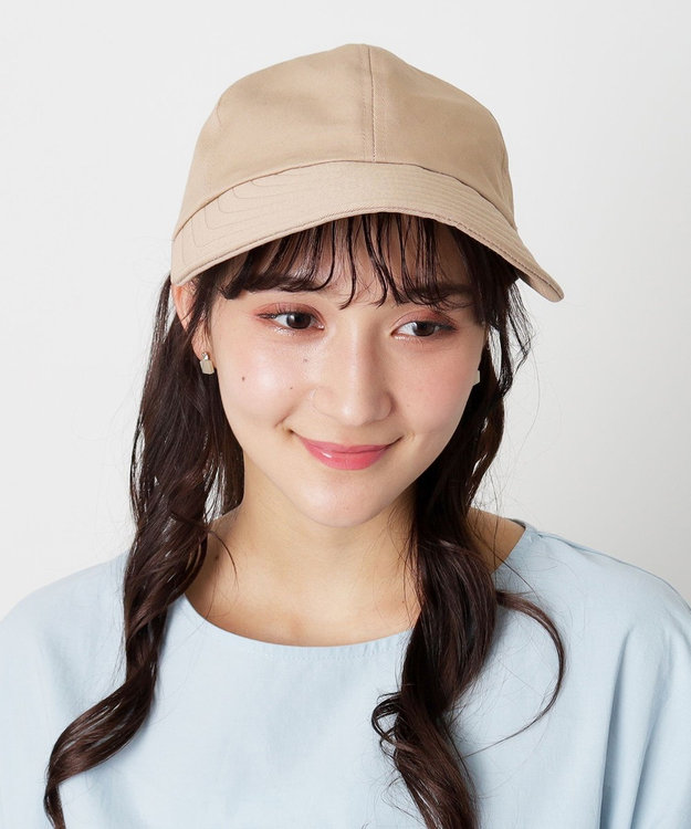 ジョッキーハット　ブラウン 帽子】フルラ (FURLA) ジョッキーハット ロゴプレート / MOONBAT