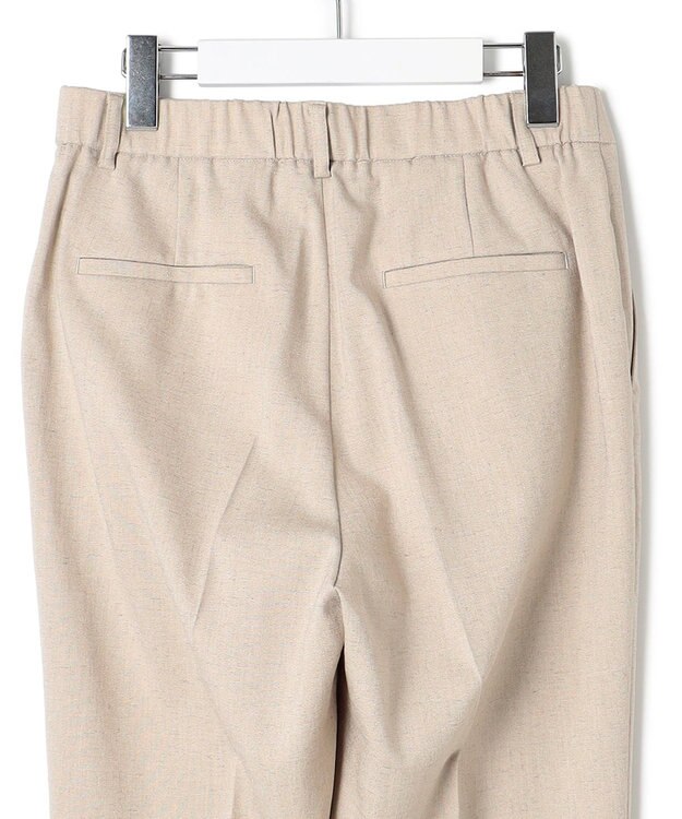 23区 L 【セットアップ対応/防シワ性/洗える】アイアスマットストレッチ テーパード パンツ ベージュ系