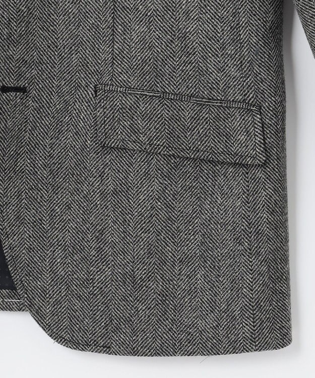 JOSEPH ABBOUD 【リラックスサイズ】ラムウールツィード ジャケット グレー系7