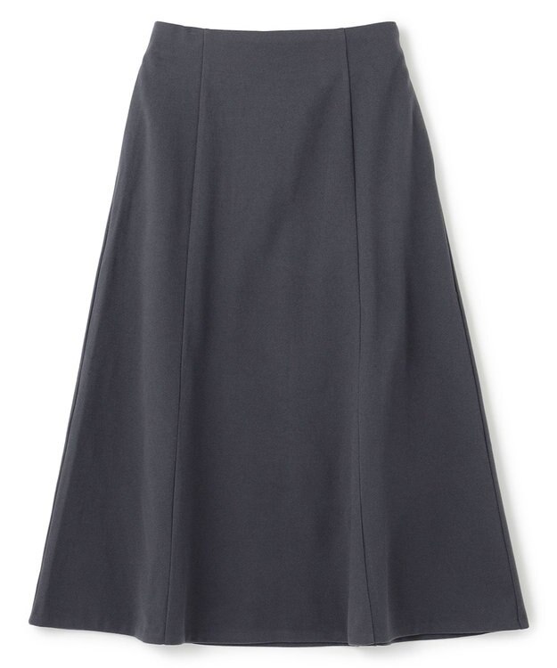 UNFILO ウールライクジャージー スカート チャコール