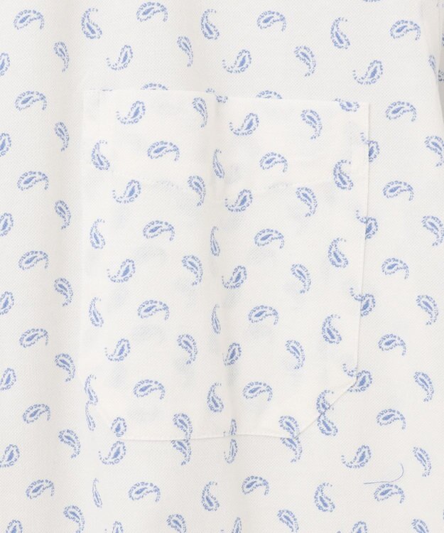 JOSEPH ABBOUD 【イージーケア】 ジャージーペイズリープリントシャツ サックスブルー系5