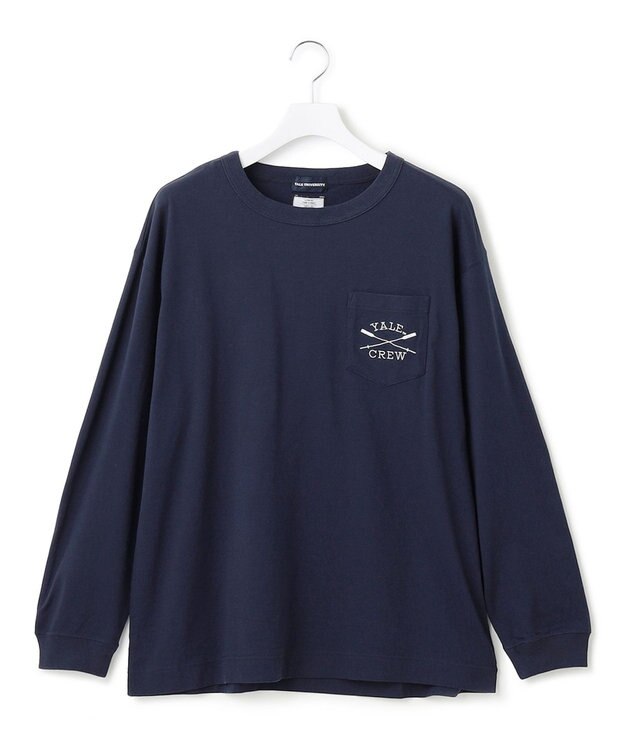 J.PRESS YORK STREET 【UNISEX】YALEポケットTEEシャツ ネイビー系