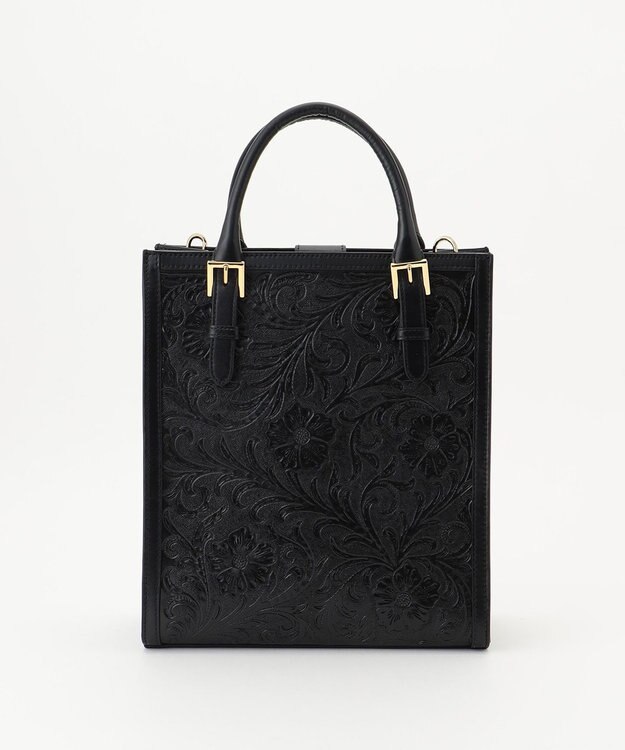 GRACE CONTINENTAL Square Tote ブラック