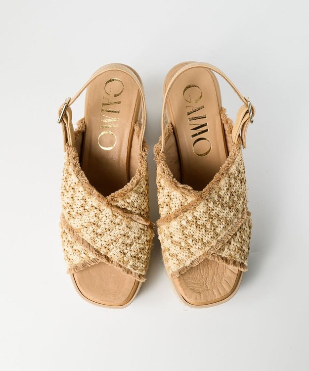 gaimo 【GAIMO/ガイモ】クロスヒールサンダル/COCOA ベージュ