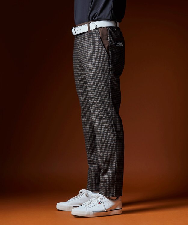 23区GOLF 【MEN】ガンクラブチェックプリントパンツ ダークブラウン系3