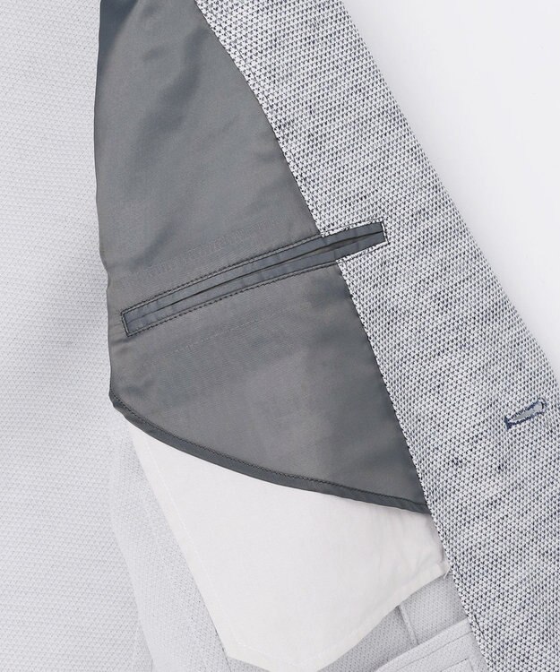 JOSEPH ABBOUD 【尾州産ジャージー/軽量/ストレッチ】ノルマンディーリネントップジャージージャケット ブルー系