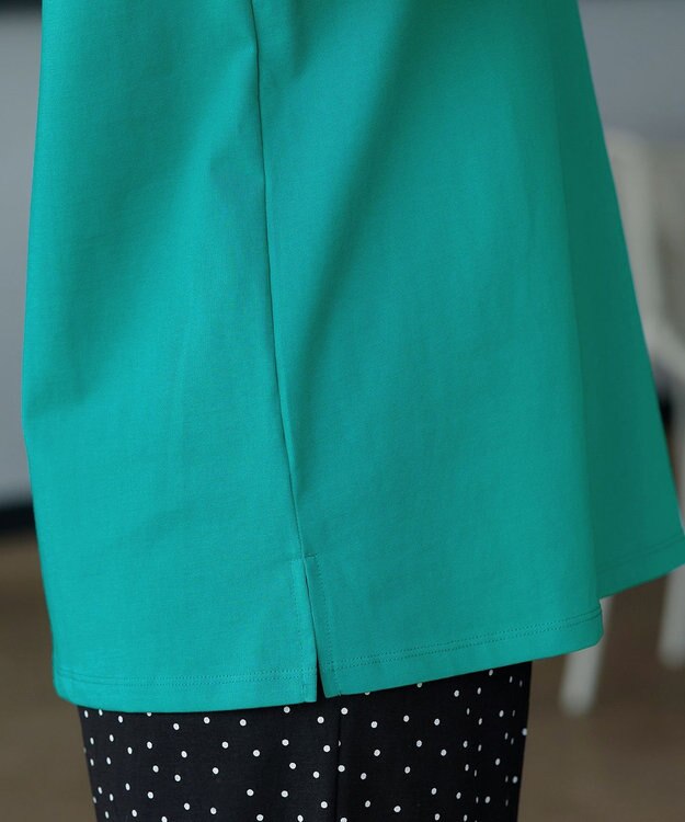 Tiaclasse 「サマケア」レーススリーブトップス グリーン