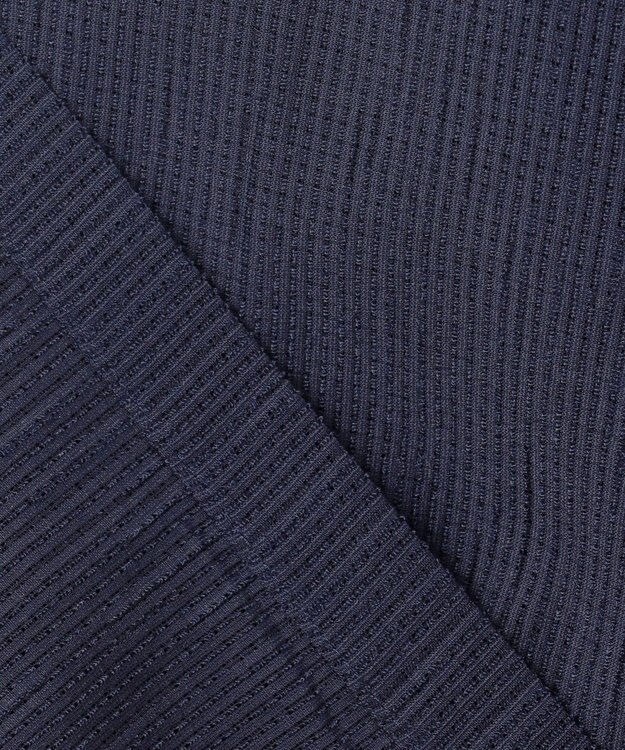 JOSEPH HOMME 新素材【通気性/洗える/ストレッチ】トリコワッシャーストレッチ　レギュラーカラー半袖シャツ ネイビー系