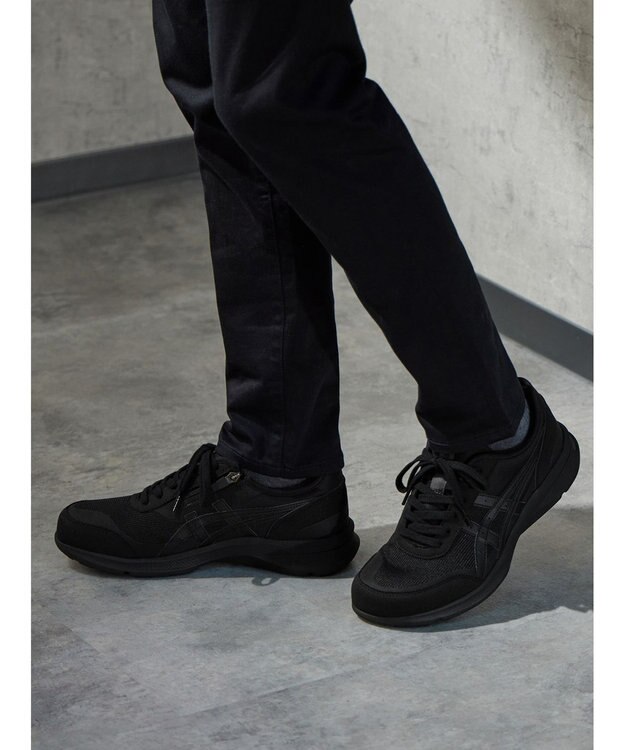 ASICS WALKING ハダシウォーカー メンズ 3E相当 ブラック系