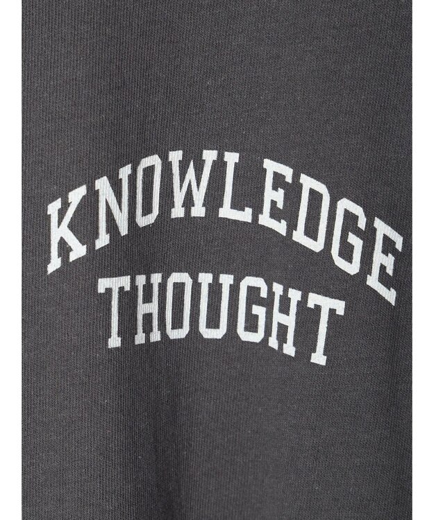 Green Parks ワンポイントカレッジロゴ裾ラウンドチュニック Dark Gray