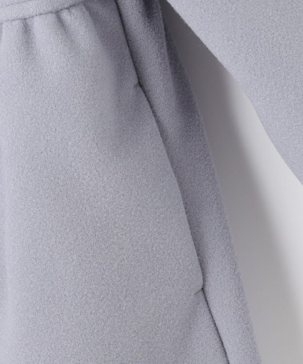 ANY KIDS 【手洗いOK】ウールライクコート サックスブルー