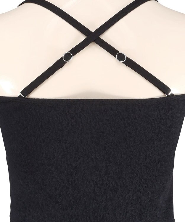 San-ai Resort（三愛水着楽園） 【WEB限定】ニットレーストップス付き4点セット水着 オフホワイト