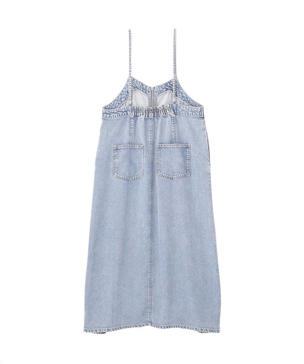 earth music&ecology ダブルジップデニムキャミワンピース Indigo