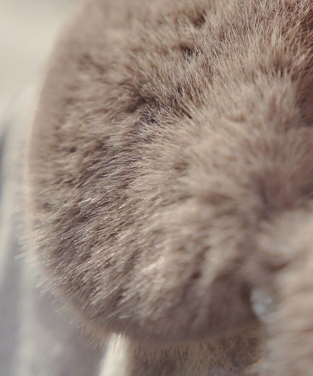 Tiaclasse エコファー付け襟ティペット ベージュ