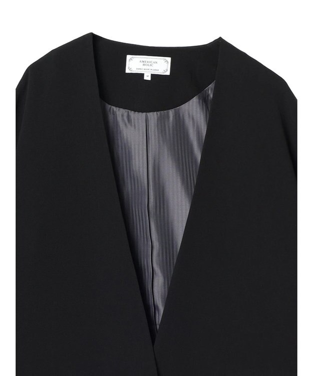 AMERICAN HOLIC ニュアンスジャケット／ＰＲＥＭＩＵＭ Black