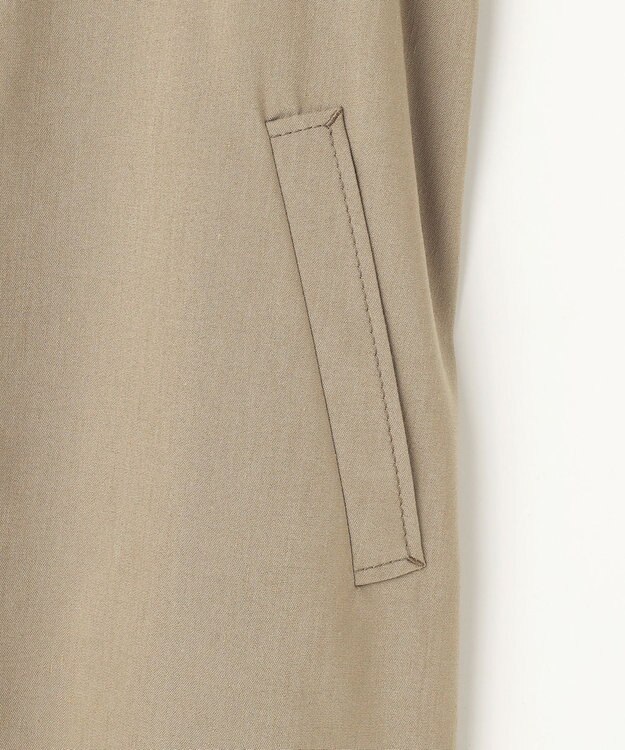 自由区 S 【セットアップ対応】リネンストレッチ ジレ カーキ