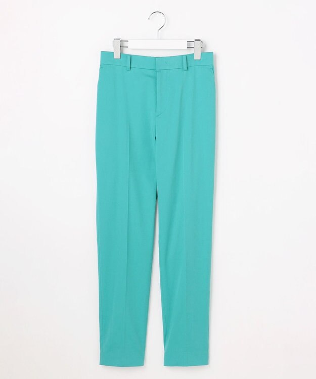 自由区 コットンサテンテーパード パンツ [新色]ピーコックグリーン系