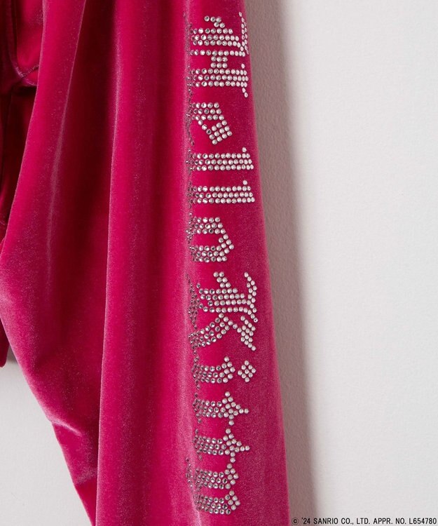 WEGO 【サンリオ】HELLOKITTYコラボベロアパーカー ピンク