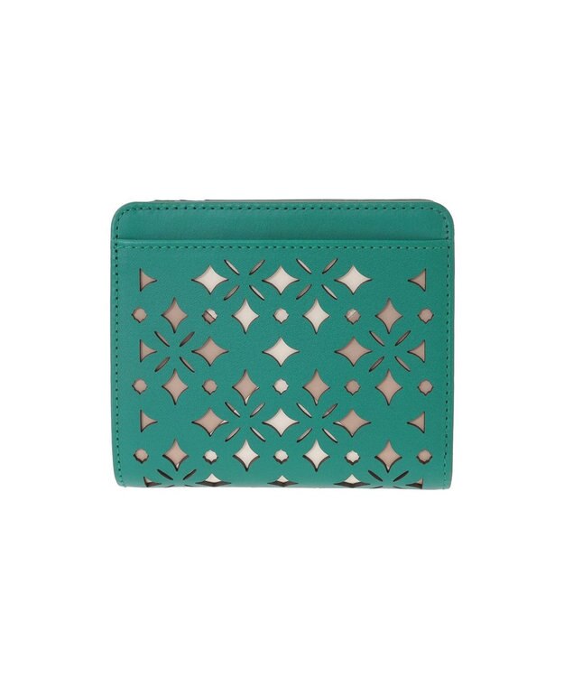 genten クアドリフォリオ 2つ折り財布 エメラルド