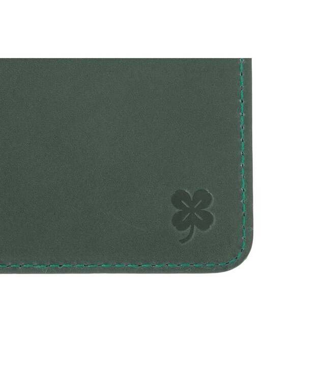 genten クアドリフォリオ 2つ折り財布 エメラルド