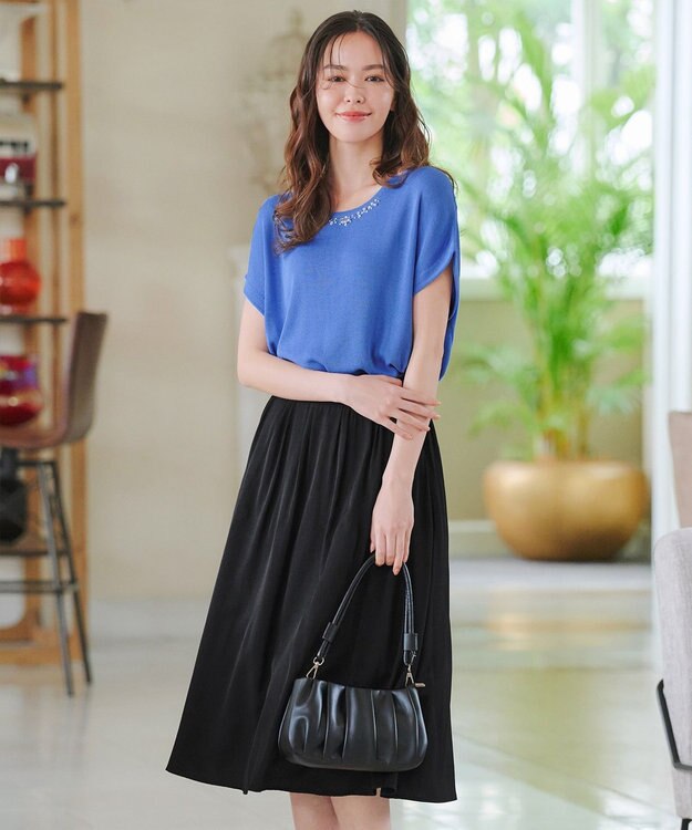 Tiaclasse 【安田美沙子さん着用・2WAY】ギャザーワンハンドルバッグ ブラック